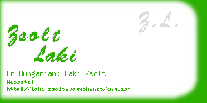 zsolt laki business card